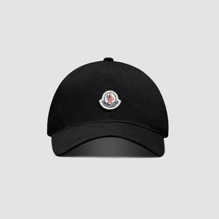 24SS 몽클레어 로고 패치 베이스볼캡 모자 3B000 41 V0006 (BK)