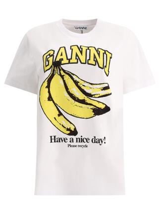[해외직구 관부가세 포함] 가니 화이트 &quot;Banana&quot; t셔츠 T3861151