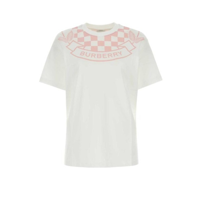 버버리 로고 프린트 여성 티셔츠 8072148 A1464 (WH)